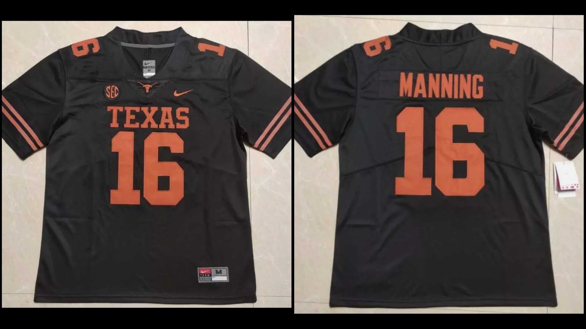 Men's Texas Longhorns #16 Peyton Manning Black Stitched Jersey,We sell and wholesale Men's Texas Longhorns #16 Peyton Manning Black Stitched Jersey on line form chian!